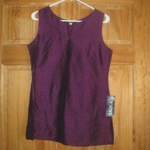 Sachra Purple Sleeveless Top